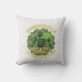 Shamrockzilla Peacekeeper: St. Patrick's Day Kaiju Kussen