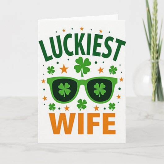 ShamrockZonnebrilVrouwKaart Kaart (Voorkant)