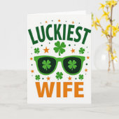 ShamrockZonnebrilVrouwKaart Kaart (Gele Bloem)