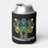 Shamroctopus Octopus Liefhebber St Patrick's Dag Blikjeskoeler (Blikje Voorkant)