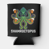 Shamroctopus Octopus Liefhebber St Patrick's Dag Blikjeskoeler (Voorkant)