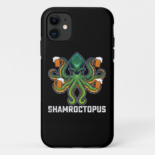 Shamroctopus Octopus Liefhebber St Patrick's Dag Case-Mate iPhone Case (Achterkant)