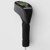 Shamroctopus Octopus Liefhebber St Patrick's Dag Golfheadcover (Schuin)