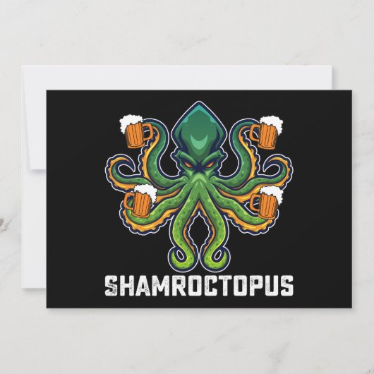 Shamroctopus Octopus Lover St Patrick's Day Kaart (Voorkant)