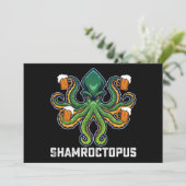 Shamroctopus Octopus Lover St Patrick's Day Kaart (Staand voorkant)