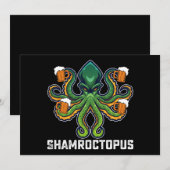 Shamroctopus Octopus Lover St Patrick's Day Kaart (Voorkant / Achterkant)
