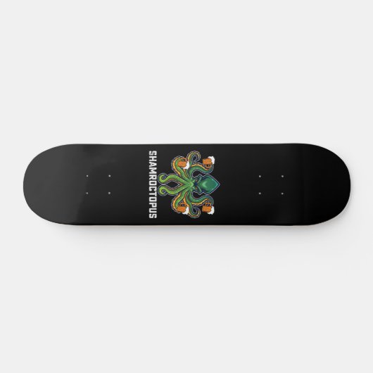 Shamroctopus Octopus Lover St Patrick's Day Persoonlijk Skateboard (Horizontaal)