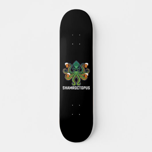 Shamroctopus Octopus Lover St Patrick's Day Persoonlijk Skateboard (Voorkant)
