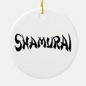 SHAMURAI KERAMISCH ORNAMENT (Achterkant)