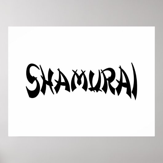 SHAMURAI POSTER (Voorkant)