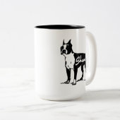 SHANA-MOK - BEPERKTE EDITIE ZWART!! TWEEKLEURIGE KOFFIEMOK (Voorkant rechts)