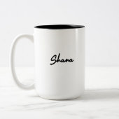 SHANA-MOK - BEPERKTE EDITIE ZWART!! TWEEKLEURIGE KOFFIEMOK (Links)