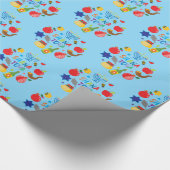 Shana Tova 2.1 cirkels - babyblauw Cadeaupapier (Hoek)