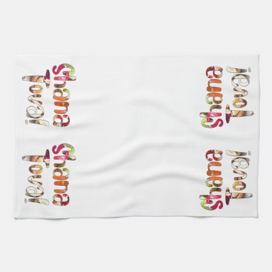 Shana Tova. Appelen en honing voor Rosh Hashanah Theedoek (Horizontaal)