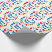 Shana Tova-cirkels - wit Cadeaupapier (Hoek)