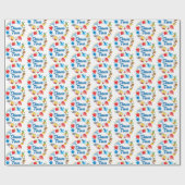 Shana Tova-cirkels - wit Cadeaupapier (Vlak)