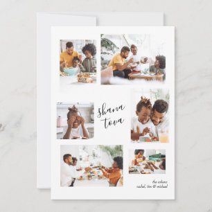 Shana Tova Fotogalerij Collage Joods Nieuwjaar Feestdagenkaart