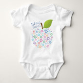 🍯 🍎🐟 Shana Tova! Gelukkig nieuwjaar Romper (Voorkant)