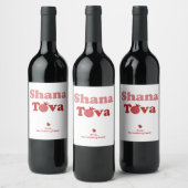 Shana Tova gepersonaliseerde wijnlabels Wijn Etiket (Flessen)