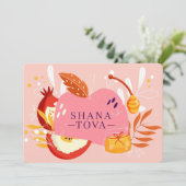 Shana Tova Holiday Card Feestdagenkaart (Staand voorkant)