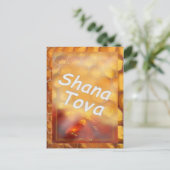 Shana-Tova Honey die Happy Rosh HaShana tekent Briefkaart (Staand voorkant)