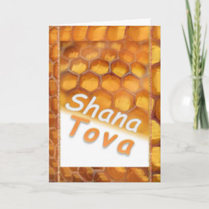 Shana-Tova Honey tekening Happy Rosh HaShana Feestdagen Kaart