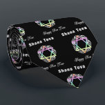 Shana Tova Jewish Star Stropdas<br><div class="desc">Speciaal traditioneel en modern joods thema Gifts and Apparel</div>