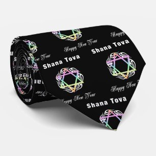 Shana Tova Jewish Star Stropdas