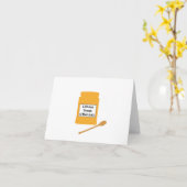 Shana Tova Kaart – Honingpot en dipper (Gele Bloem)