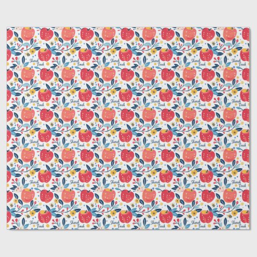 Shana Tova met appels en bijen Cadeaupapier (Vlak)