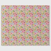 Shana Tova met appels en honingdruppelaar Cadeaupapier (Vlak)