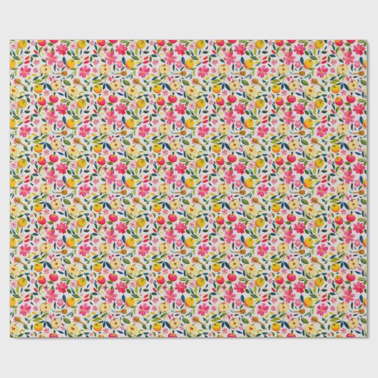 Shana Tova met appels en honingdruppelaar Cadeaupapier (Vlak)