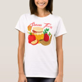 Shana Tova met appels, Honing, Pomegranaat T-shirt (Voorkant)