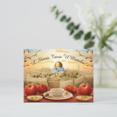 Shana Tova met appels & Koepel van Rock Briefkaart (Staand voorkant)