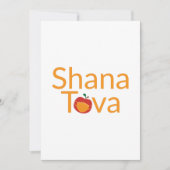 Shana Tova met een rode appel met een gezichtsmask Feestdagenkaart (Voorkant)