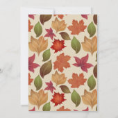Shana Tova Nieuwjaarsfeesten herfstbladeren Kaart (Achterkant)