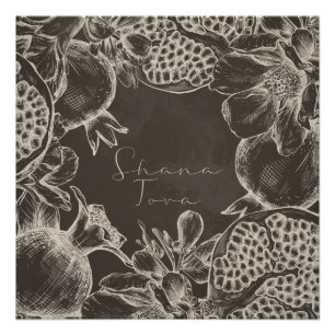 Shana Tova Rosh Hashana Joods nieuwjaar Perfect Poster