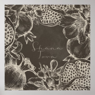 Shana Tova Rosh Hashana Joods nieuwjaar Poster