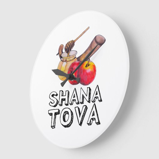 Shana Tova / Rosh Hashanah Grote Klok (Hoek)