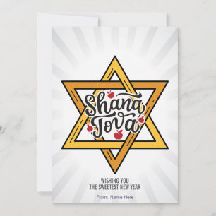Shana Tova, Rosh Hashanah, Joods Nieuwjaar Feestdagenkaart