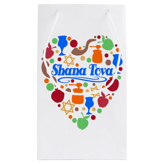 Shana Tova Rosh Hashanah Jwish New Year Holiday Klein Cadeauzakje (Achterkant)