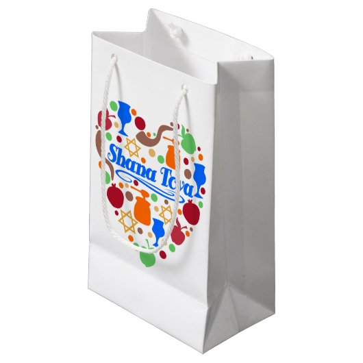 Shana Tova Rosh Hashanah Jwish New Year Holiday Klein Cadeauzakje (Voorkant Gekanteld)