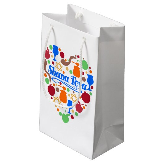 Shana Tova Rosh Hashanah Jwish New Year Holiday Klein Cadeauzakje (Achterkant Gekanteld)