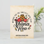 Shana Tova, Rosj Hasjana, Joods Nieuwjaar Feestdagenkaart (Staand voorkant)
