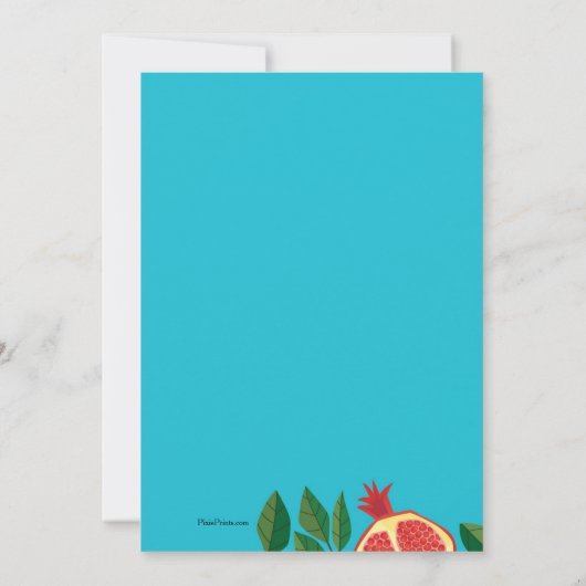 Shana Tova Uitnodiging (Achterkant)