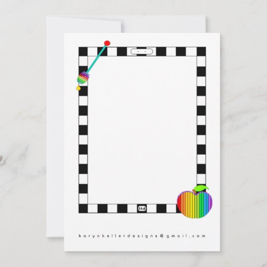 Shana Tova Umetukah FLAT wenskaart Kaart (Achterkant)