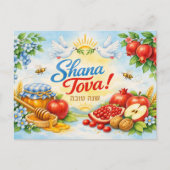 ✡️ Shana Tova Vrede & Zoetheid Briefkaart (Voorkant)