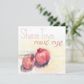 Shana Tova - Wenskaart van Pomegranaten Kaart (Staand voorkant)