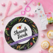 Shana Tovah Rosh Hashanah Jwish nieuwjaar  Papieren Bordje (Feest)