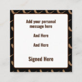 Shanah Tova Shofer gepersonaliseerd Informatiekaartje (Achterkant)